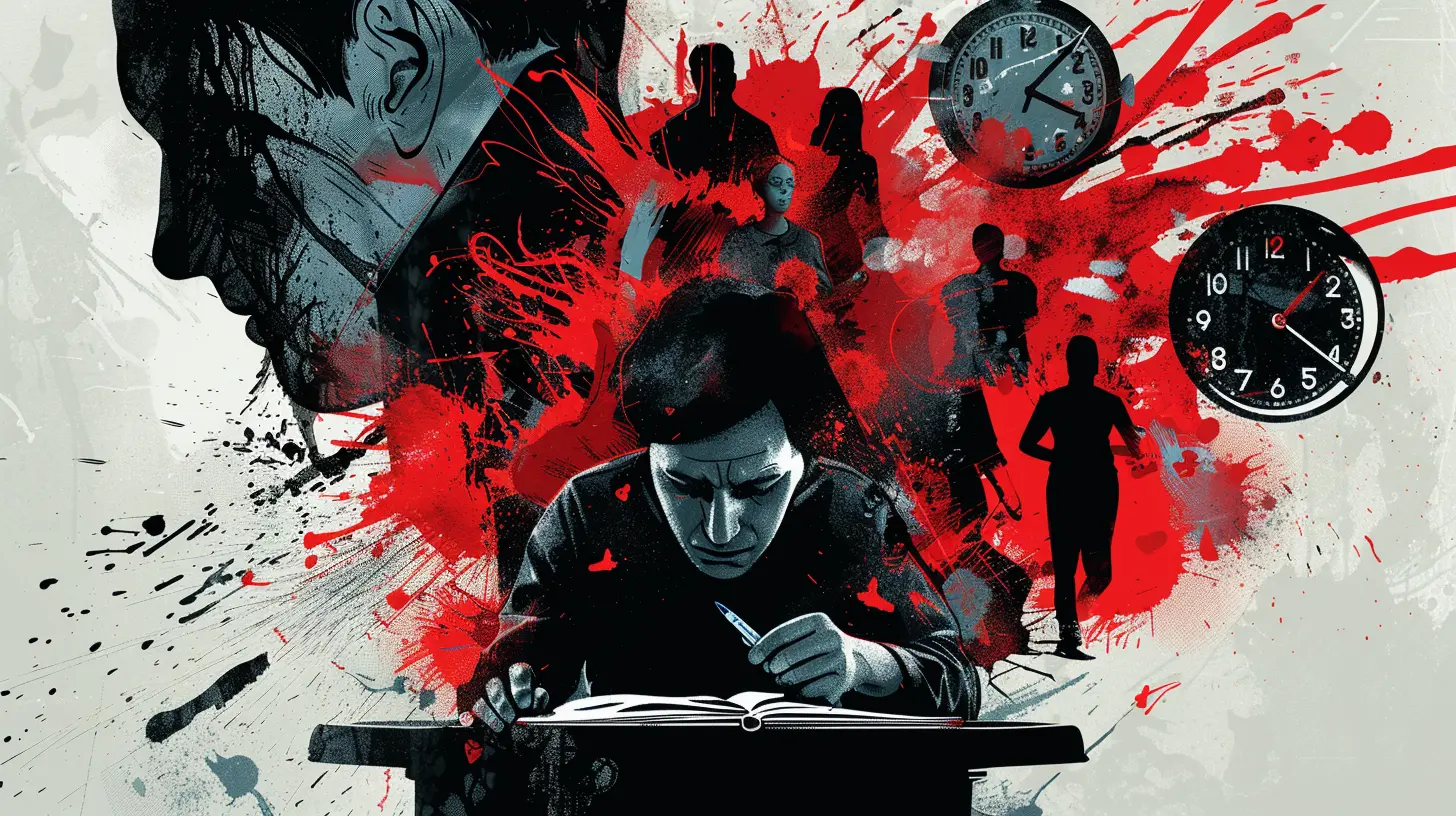 An editor working in a thriller